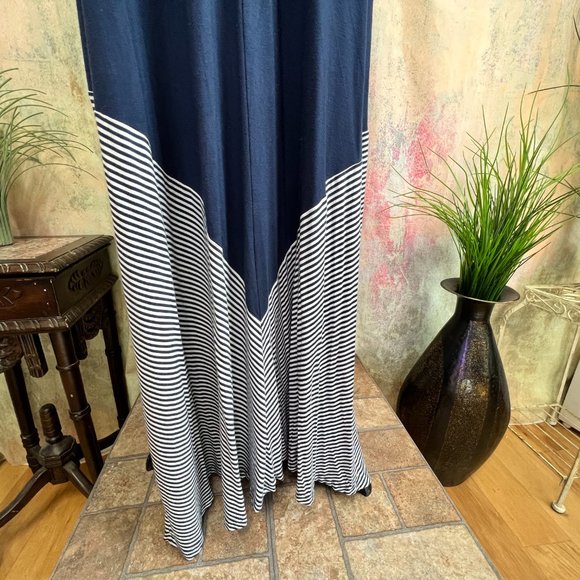 📌bpc selection Nautical Design Viscose Sleeveless Maxi Dress - Picture 6 of 15